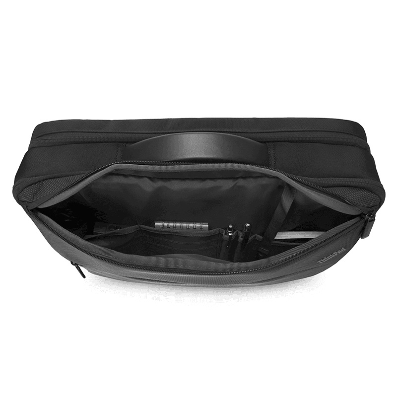 GEANTA LENOVO, pt. notebook de max 15.6 inch, 1 compartiment, buzunar frontal, 410 x 330 x 64 mm, poliester, negru, "4X40Q26385" — miniatură