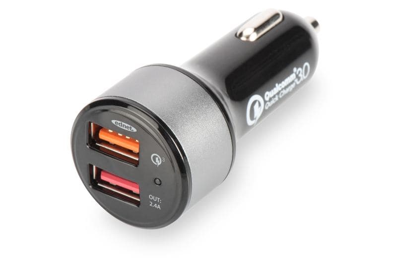 Incarcator auto Digitus, USB, negru, Quick charge, "84103" (include TV 0.18lei)
