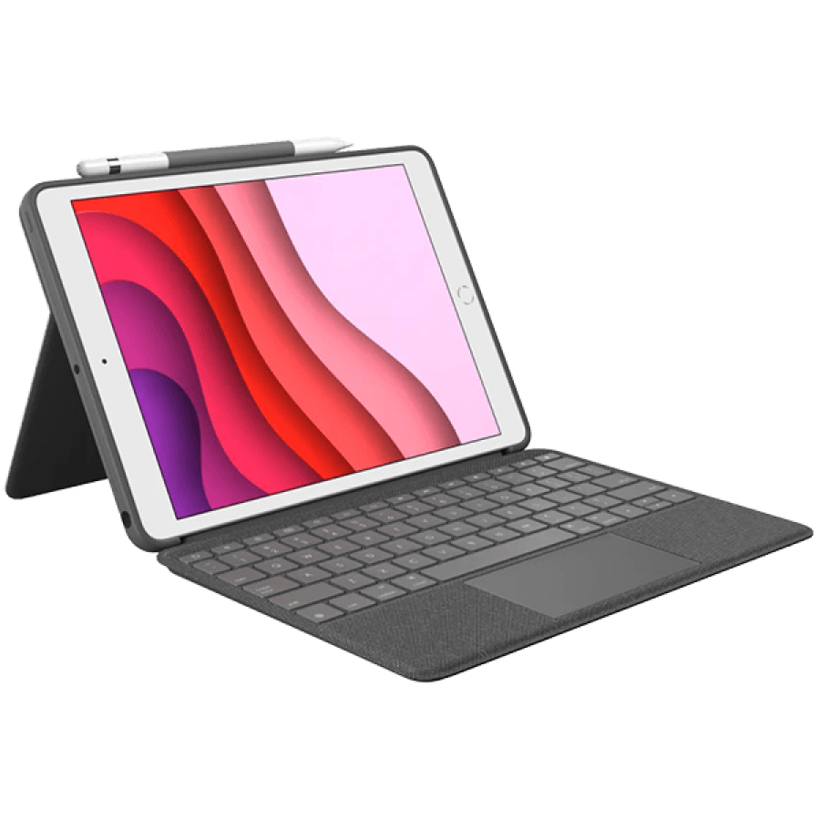 LOGITECH Combo Touch for iPad (7th generation) - GRAPHITE - UK, "920-009629"