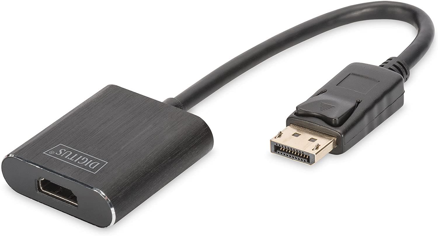 DIGITUS DisplayPort 1.4 to HDMI 2.0 Converter 4K2K/60Hz HDCP 1.4/2.2 HDR10 black "DA-70472"