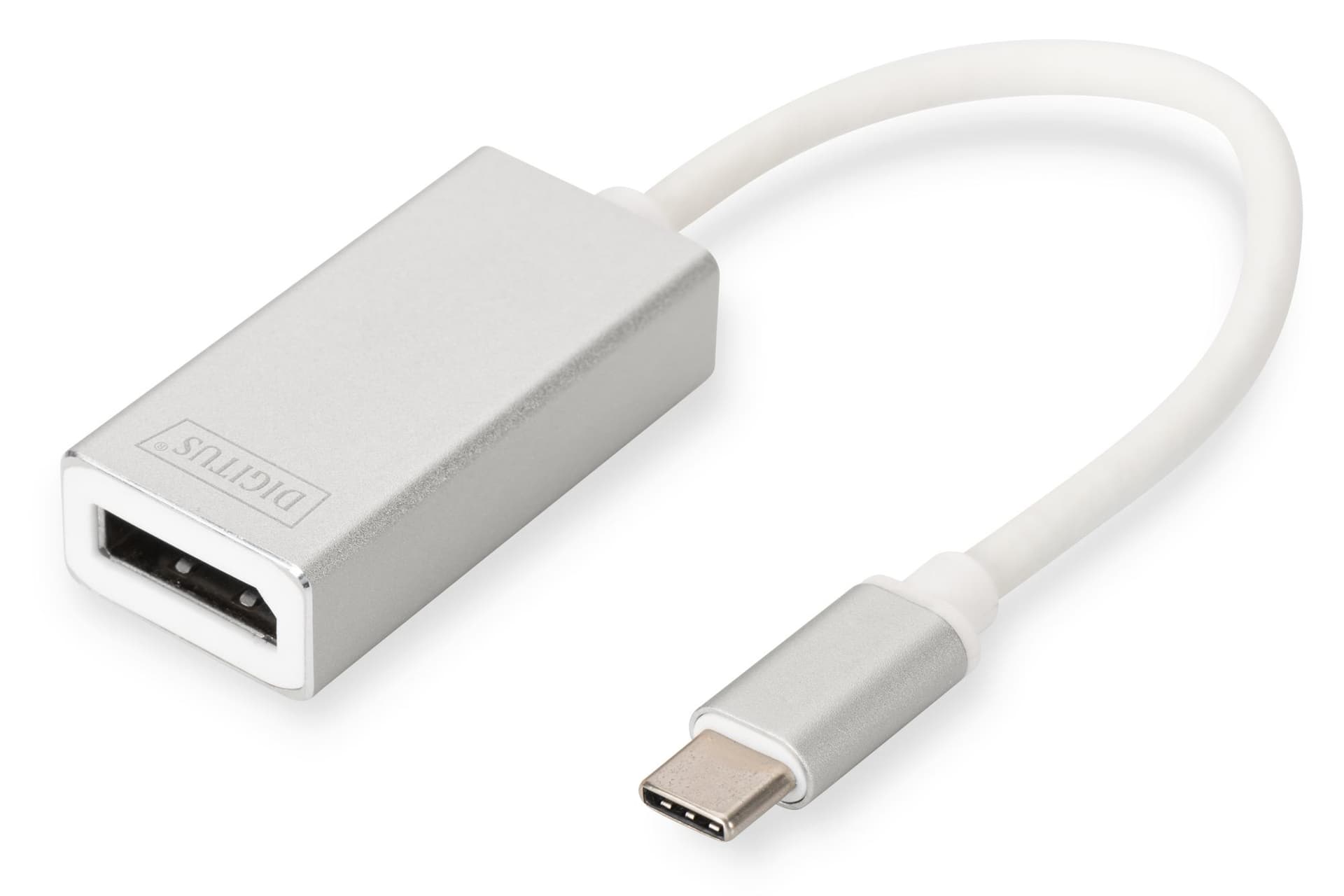 DIGITUS USB Type C 4K DP Adapter Aluminium Housing 20cm cable length Chipset VL100 "DA-70844"