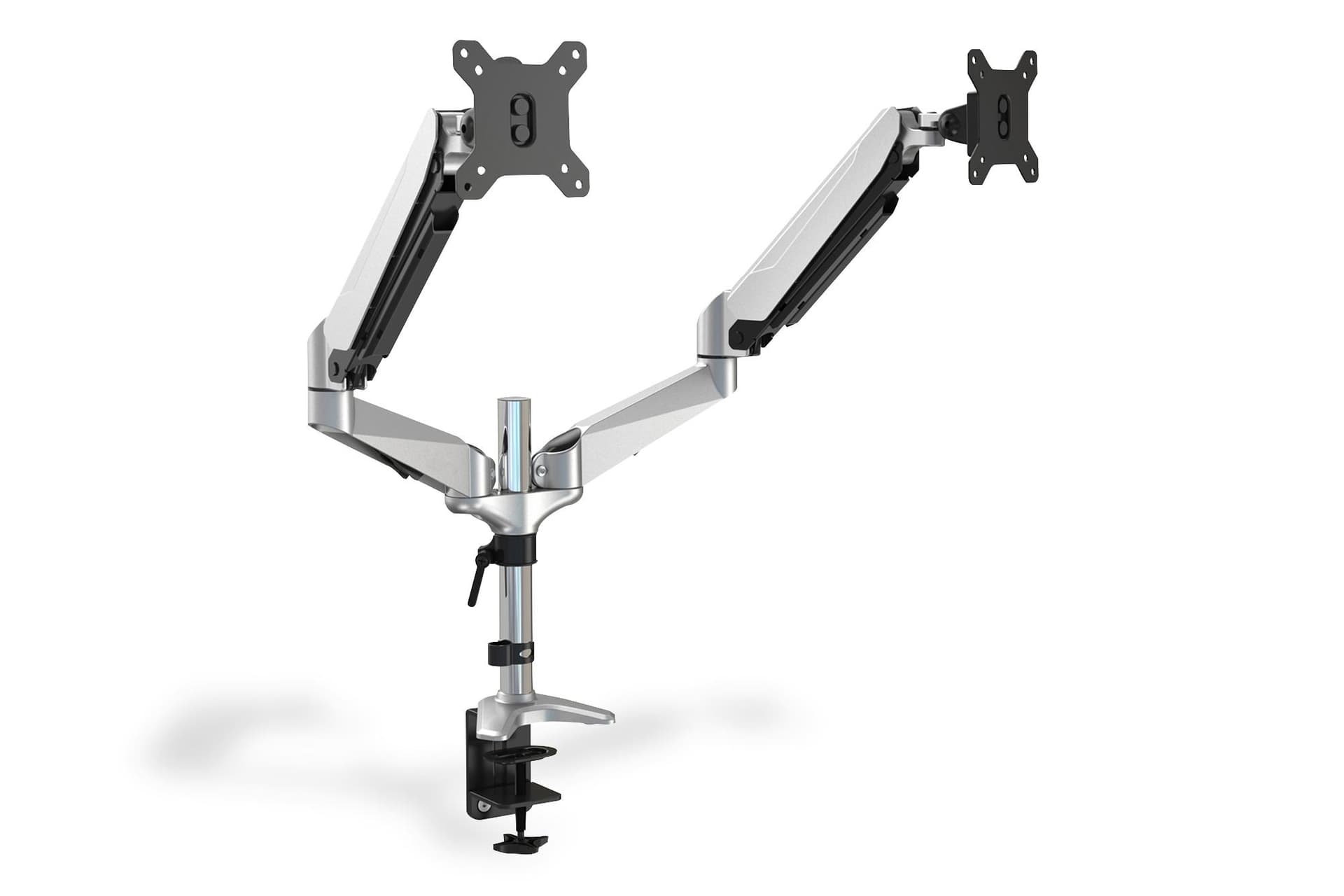 DIGITUS dual display desktop with gas spring stand 2 tft/LCD up to 27inch Vesa 75x75mm 100x100mm max.8KG black "DA-90353"