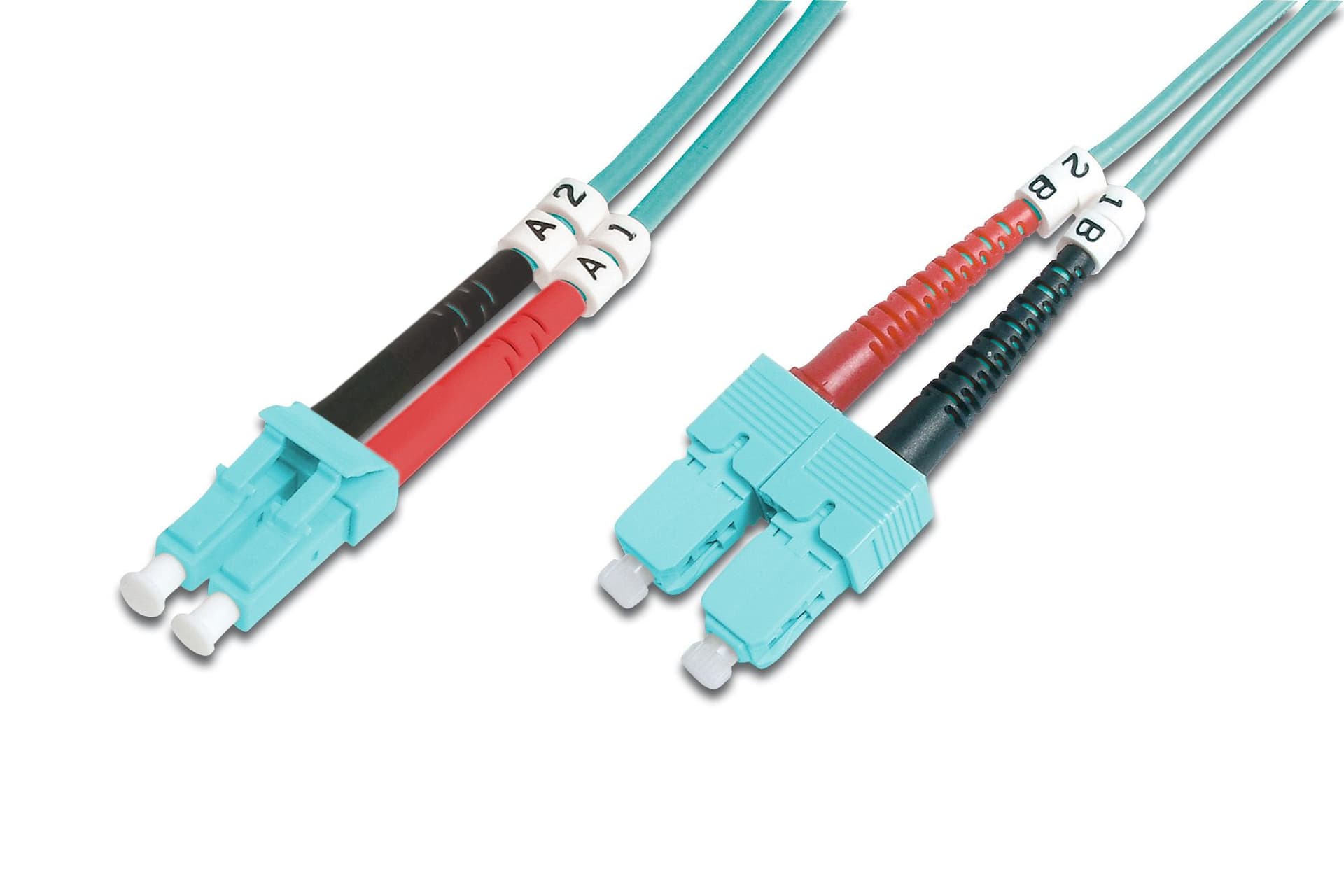 DIGITUS DK-2532-03/3 Fiber Optic Patch Cord LC/SC 3m duplex Multimode OM3 "DK-2532-03/3"