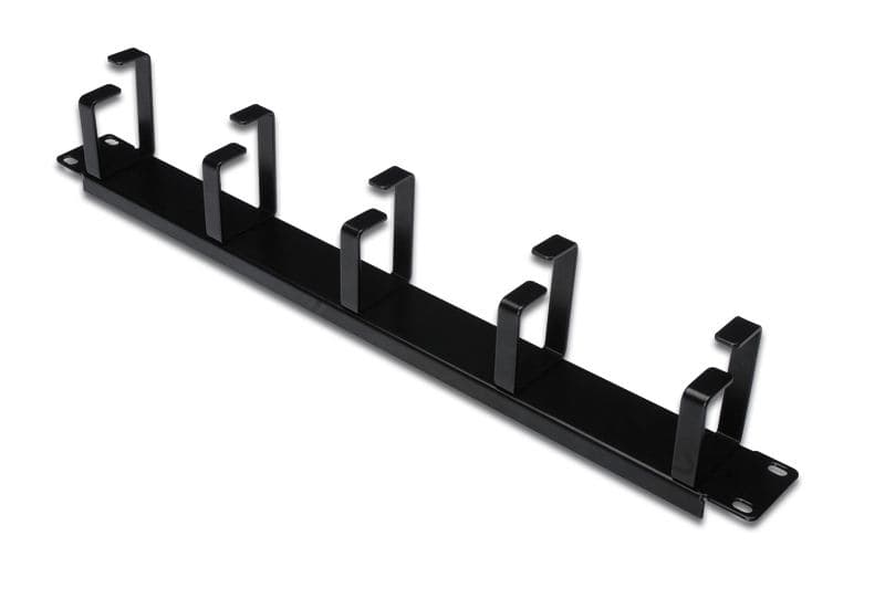 DIGITUS cable management panel 19inch 1U black RAL9005 "DN-97602"