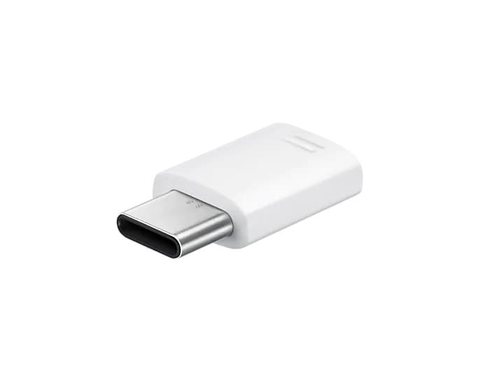 Adaptor USB smartphone Samsung, USB Type-C (T) la Micro-USB (M), alb, "EE-GN930BWEGWW"