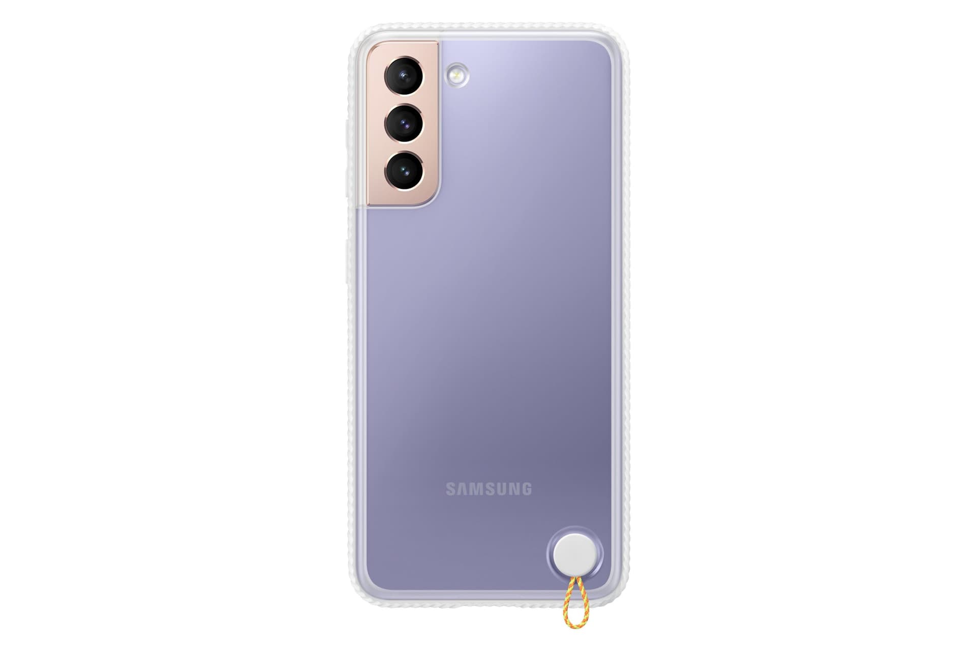 HUSA Smartphone Samsung, pt Galaxy S21, tip back cover (protectie spate), policarbonat | poliuretan, Clear Protective Cover, alb, "EF-GG991CWEGWW"