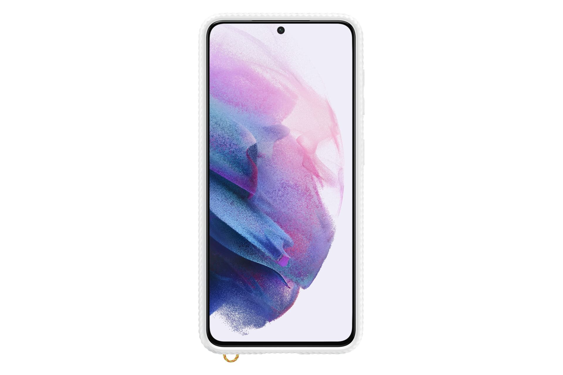 HUSA Smartphone Samsung, pt Galaxy S21, tip back cover (protectie spate), policarbonat | poliuretan, Clear Protective Cover, alb, "EF-GG991CWEGWW" — miniatură