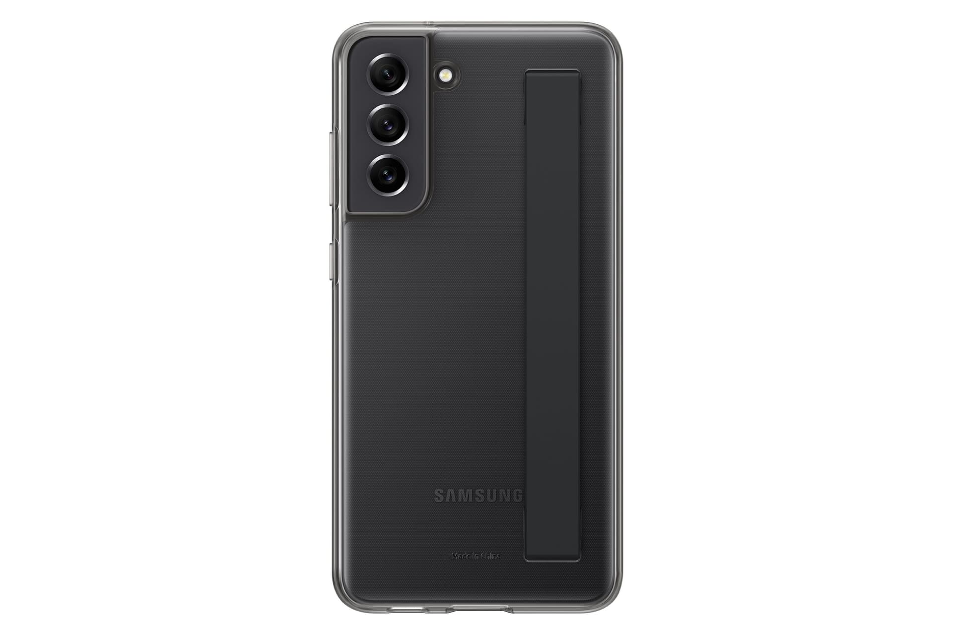 HUSA Smartphone Samsung, pt Galaxy S21 Fe, tip back cover (protectie spate), policarbonat | TPU, ultrasubtire, gri, "EF-XG990CBEGWW" — miniatură