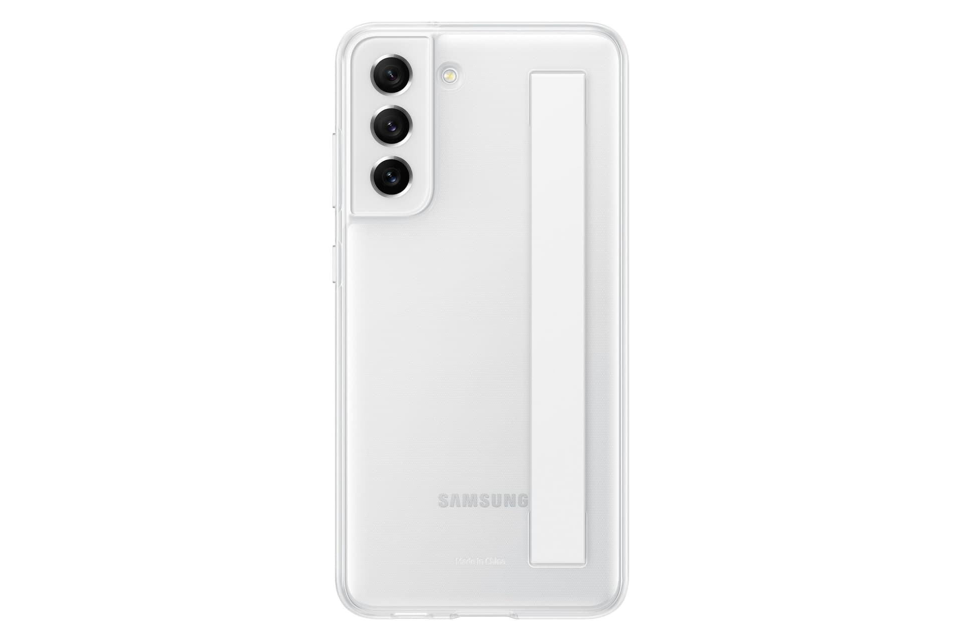HUSA Smartphone Samsung, pt Galaxy S21 Fe, tip back cover (protectie spate), policarbonat | TPU, ultrasubtire, alb, "EF-XG990CWEGWW" — miniatură