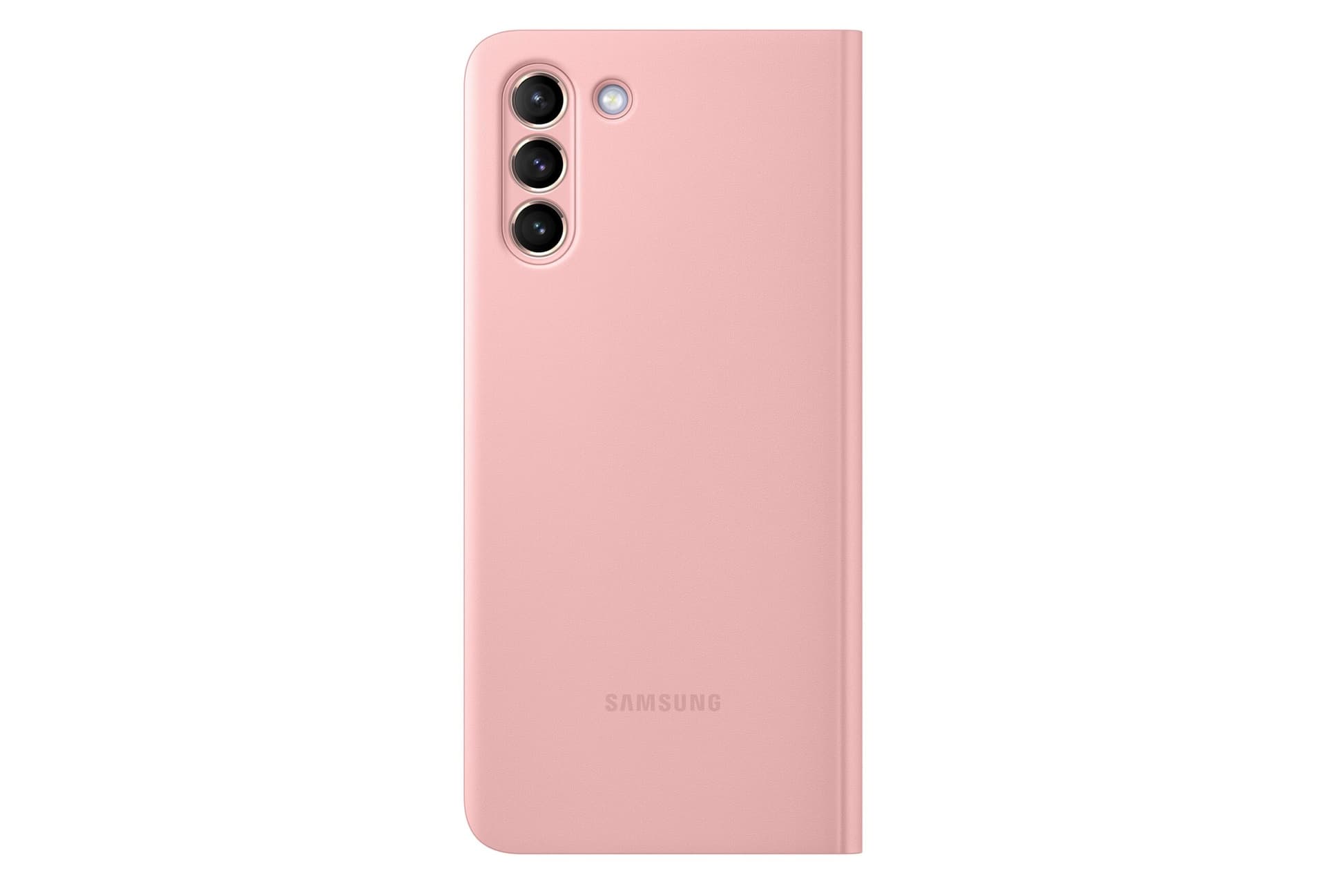 HUSA Smartphone Samsung, pt Galaxy S21+, tip smart book cover, poliuretan, Clear View Cover, roz, "EF-ZG996CPEGEE" — miniatură