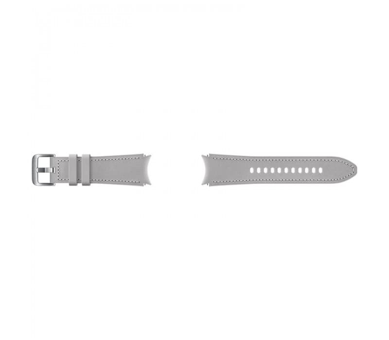 Hybrid Leather Band 20mm M/L Silver, "ET-SHR89LSEGEU" — miniatură