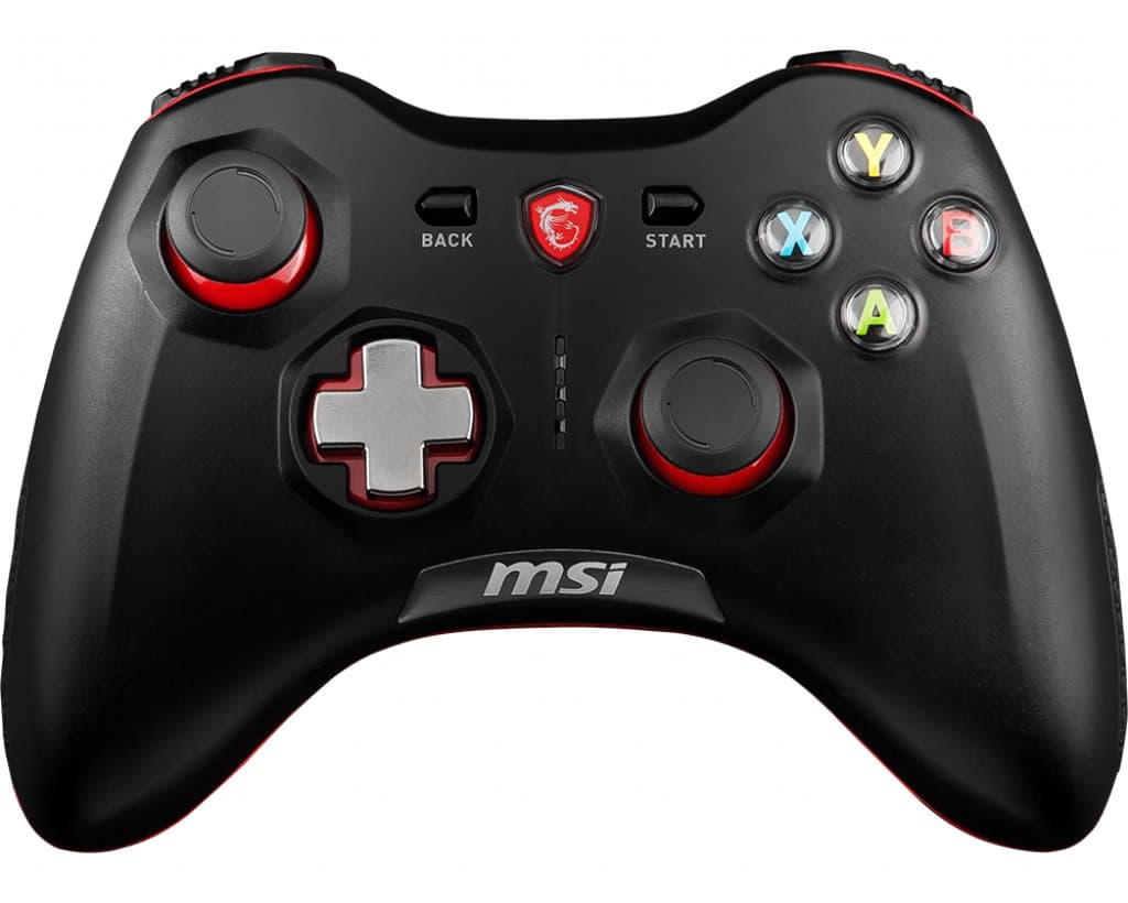 MSI Force GC30 Wireless / Wired Game Controller with changeable D Pads. USB 2m Cable Supports PC PS3. Android, "FORCE GC30" — miniatură