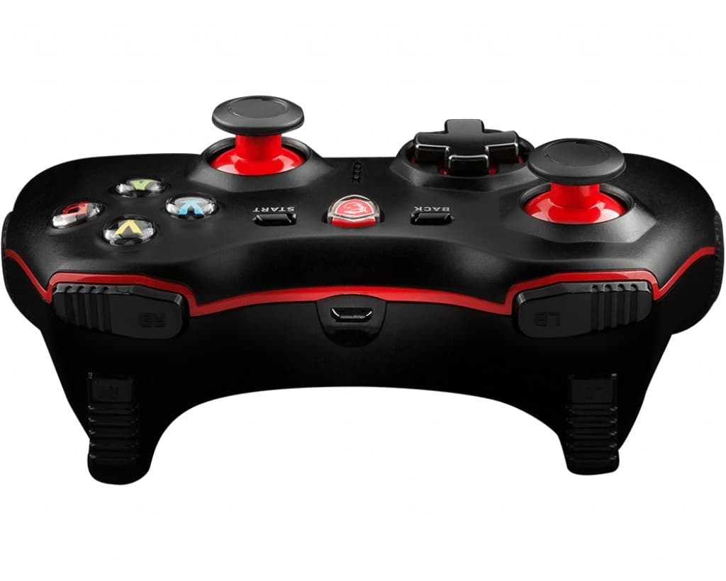MSI Force GC30 Wireless / Wired Game Controller with changeable D Pads. USB 2m Cable Supports PC PS3. Android, "FORCE GC30" — miniatură
