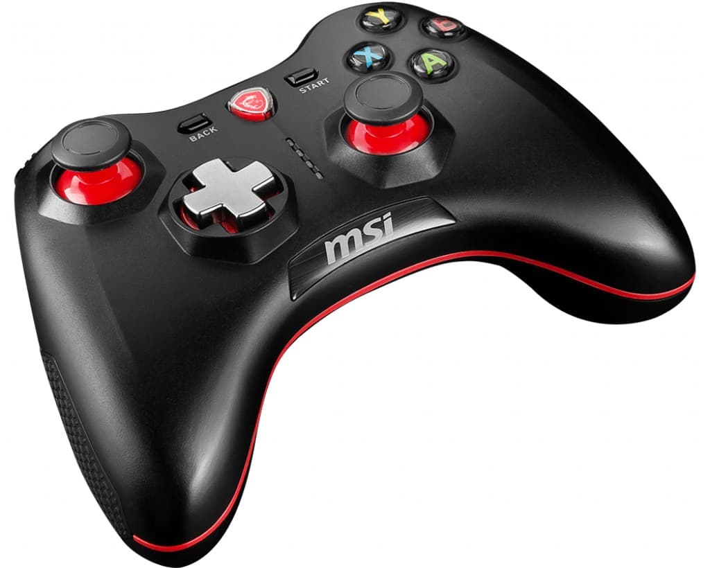 MSI Force GC30 Wireless / Wired Game Controller with changeable D Pads. USB 2m Cable Supports PC PS3. Android, "FORCE GC30" — miniatură