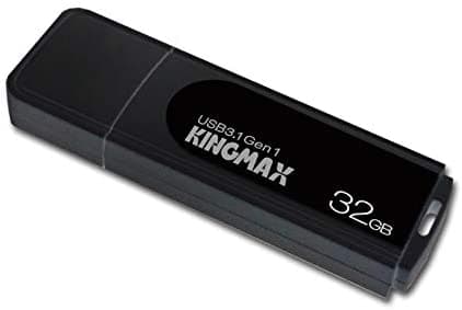 MEMORIE USB 3.2 Gen 1 KINGMAX 32 GB, cu capac, plastic, negru, "KM32GPB07B"