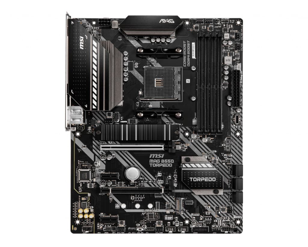 PLACA de BAZA MSI "MAG B550 TORPEDO", skt AM4, ATX, AMD B550, 4 x DDR4, max. 128 GB, 6 x SATA, 2 x M.2, 7.1, "MAG B550 TORPEDO"