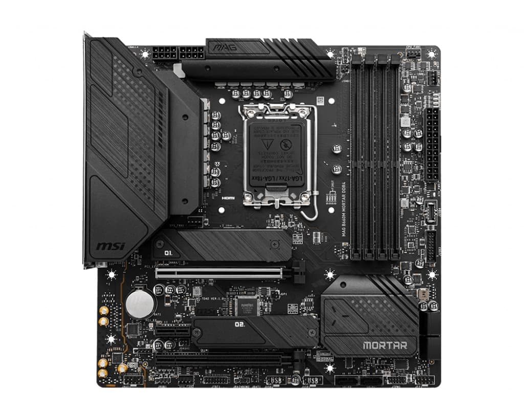 PLACA de BAZA MSI "MAG B660M MORTAR DDR4", skt LGA 1700, mATX, Intel B660, 4 x DDR4, max. 128 GB, 4 x SATA, 2 x M.2, 7.1, "MAG B660M MORTAR DDR4"