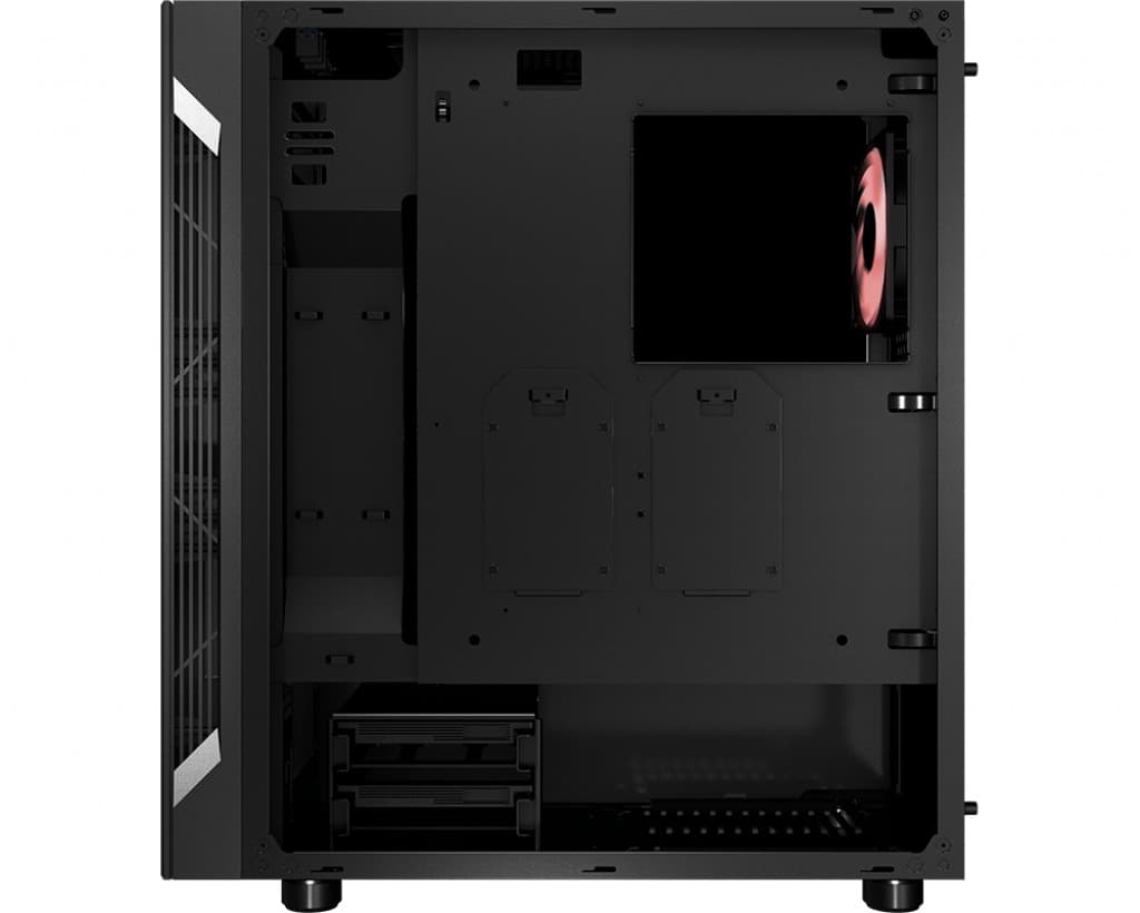 CARCASA MSI Middle Tower, ATX, "MAG VAMPIRIC 010M", fara sursa, sticla securizata, fan x 1, USB 3.2 gen 2x1, USB 2.0x2, Jack 3.5 mmx1, mesh, negru "MAG VAMPIRIC 010M" — miniatură