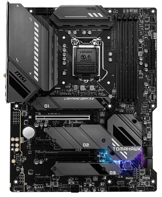 PLACA de BAZA MSI "MAG Z590 TOMAHAWK WIFI", skt LGA 1200, ATX, Intel Z590, 4 x DDR4, max. 128 GB, 6 x SATA, 3 x M.2, 7.1, "MAG Z590 TOMAHAWK WIFI"