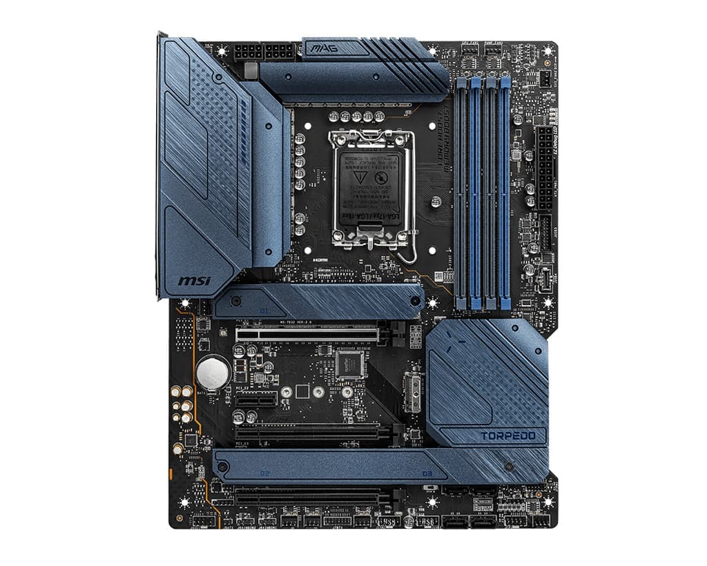 PLACA de BAZA MSI "MAG Z690 TORPEDO", skt LGA 1700, ATX, Intel Z690, 4 x DDR4, max. 128 GB, 6 x SATA, 4 x M.2, 7.1, "MAG Z690 TORPEDO"
