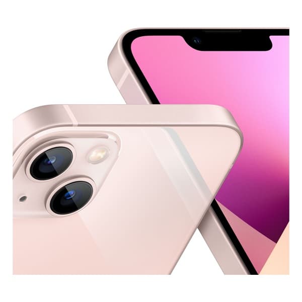 SMARTphone Apple, "iPhone 13" ecran 6.1 inch, dual sim, rez. camera 12 Mpix, memorie interna 128 GB, 5G, iOS, acumulator 3240 mAh, roz, "MLPH3__A" — miniatură