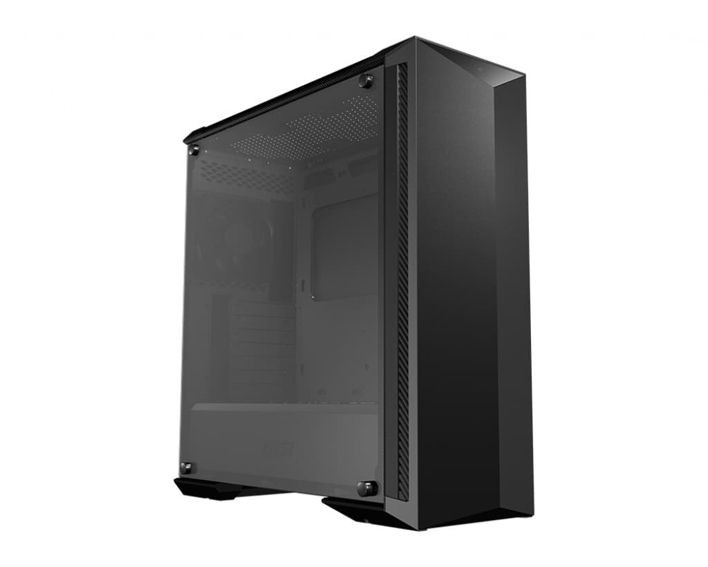 CARCASA MSI Middle Tower, E-ATX, "MPG GUNGNIR 100P", fara sursa, sticla securizata, fan x 1, USB 3.0 x 2, Jack 3.5 mm x 1, mesh pt. filtrare praf, negru, "MPG GUNGNIR 100P"