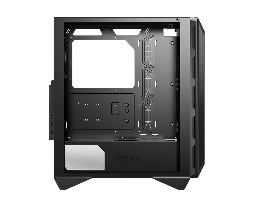 CARCASA MSI Middle Tower, ATX, "MPG GUNGNIR 110M", fara sursa, sticla securizata, fanx4, USB 3.2 gen 1x2, USB 3.2 gen 2 Type-Cx2, Jack 3.5 mmx2, mesh, negru "MPG GUNGNIR 110M" — miniatură