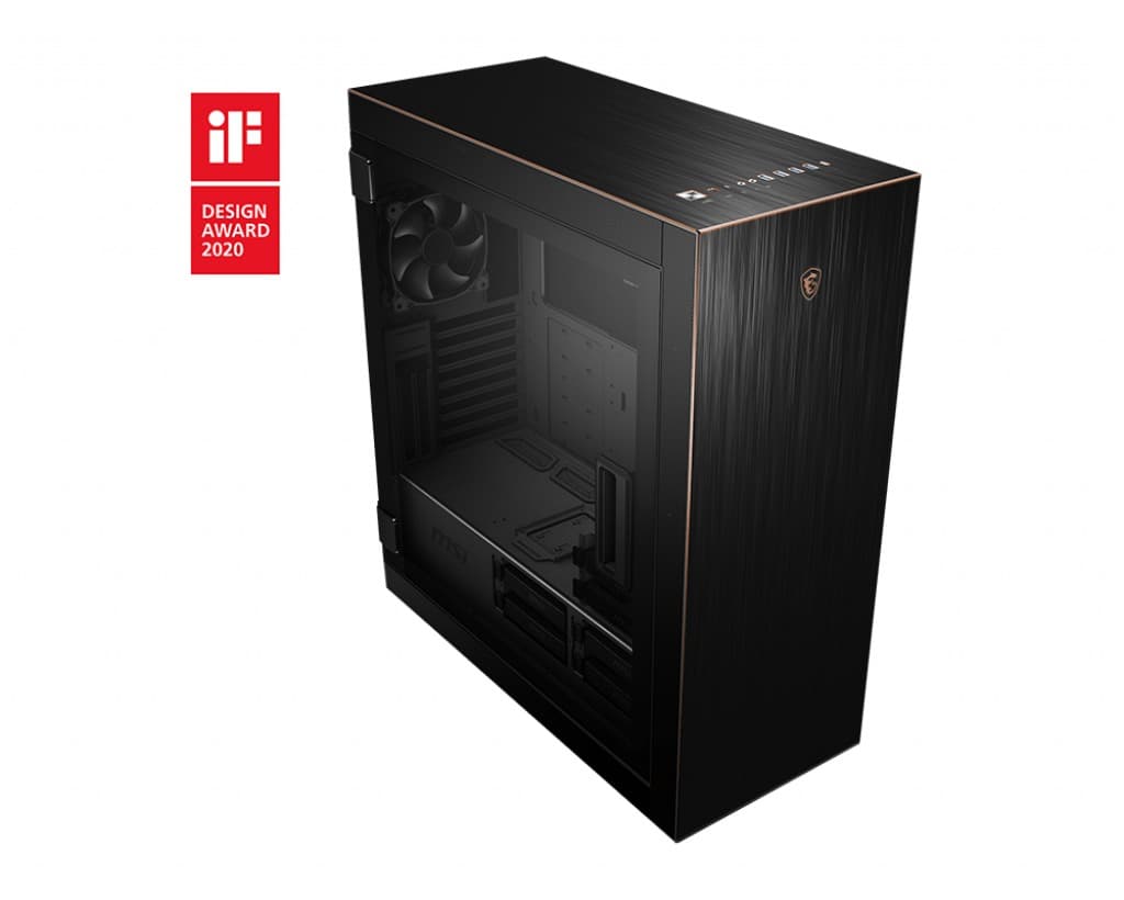 CARCASA MSI Middle Tower, E-ATX, "MPG SEKIRA 500G", fara sursa, sticla securizata, fanx3, USB 3.2 gen 1x4, USB 3.2 gen 2 Type-Cx1, Jack 3.5 mmx2, mesh, negru "MPG SEKIRA 500G" — miniatură