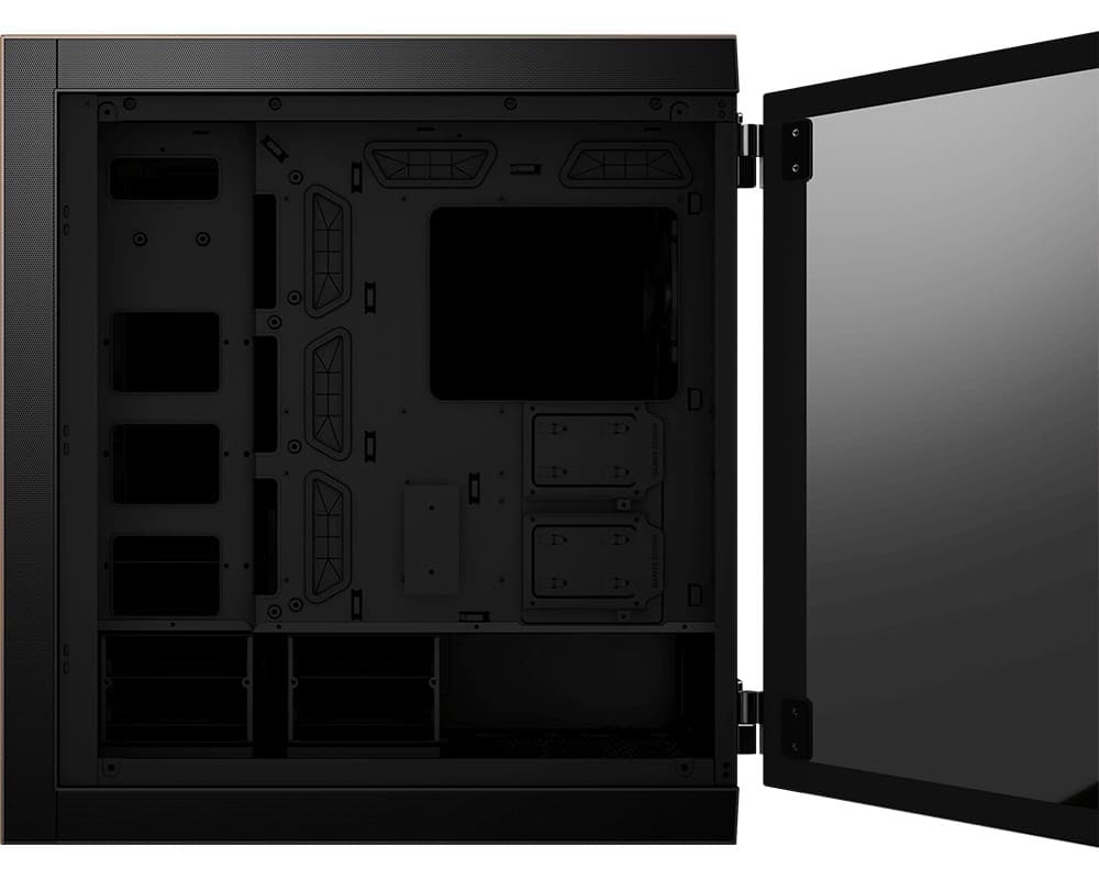 CARCASA MSI Middle Tower, E-ATX, "MPG SEKIRA 500G", fara sursa, sticla securizata, fanx3, USB 3.2 gen 1x4, USB 3.2 gen 2 Type-Cx1, Jack 3.5 mmx2, mesh, negru "MPG SEKIRA 500G" — miniatură