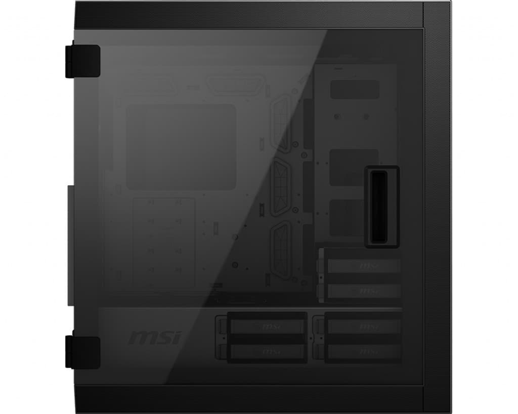 CARCASA MSI Middle Tower,E-ATX, "MPG SEKIRA 500P",fara sursa,sticla securizata,fanx4,USB 3.2 gen1x4,USB 3.2 gen2 Type-Cx1,USB 2.0x2,Jack 3.5 mmx2,mesh,negru "MPG SEKIRA 500P" — miniatură