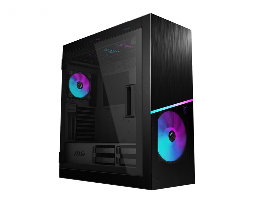 CARCASA MSI Middle Tower, E-ATX, "MPG SEKIRA 500X", fara sursa,sticla securizata,fanx5,USB 3.2 gen 1x4,USB 3.2 gen2 Type-Cx1,Jack 3.5 mmx1,mesh,negru "MPG SEKIRA 500X"