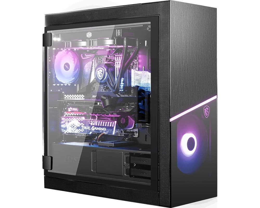 CARCASA MSI Middle Tower, E-ATX, "MPG SEKIRA 500X", fara sursa,sticla securizata,fanx5,USB 3.2 gen 1x4,USB 3.2 gen2 Type-Cx1,Jack 3.5 mmx1,mesh,negru "MPG SEKIRA 500X" — miniatură