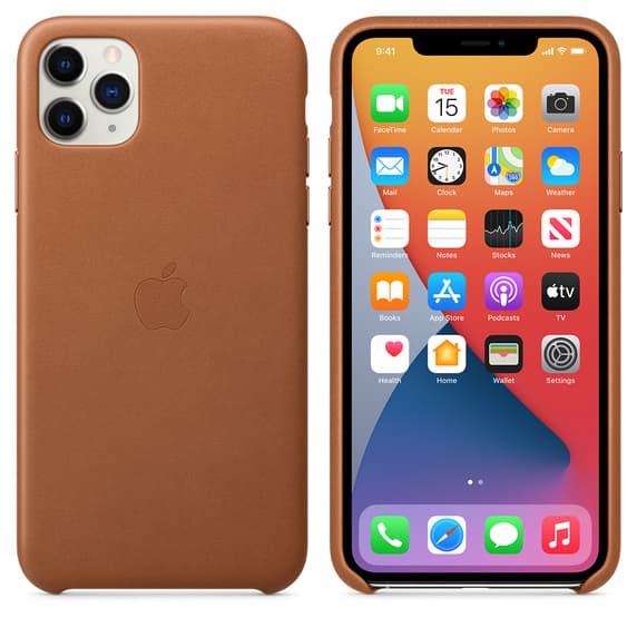 HUSA Smartphone Apple, pt iPhone 11 Pro Max, tip back cover (protectie spate), piele, ultrasubtire, maro, "mx0d2zm/a" — miniatură