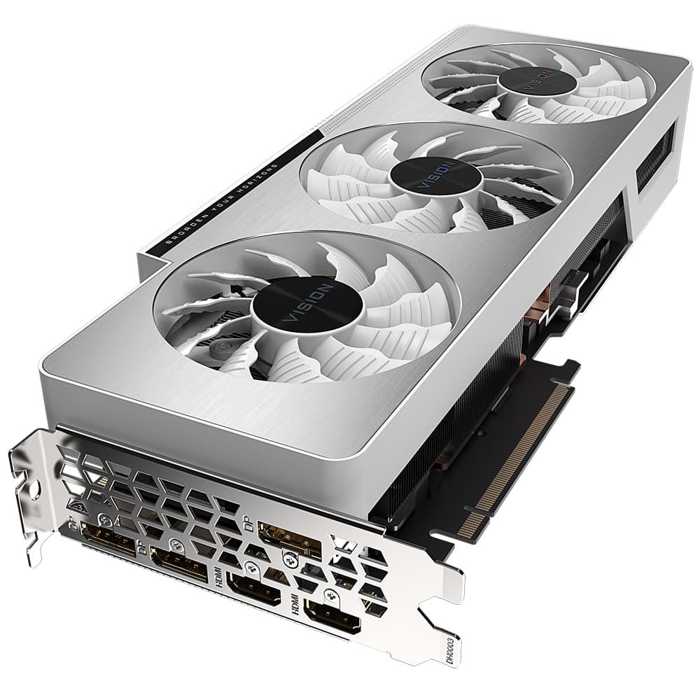 PLACA VIDEO GIGABYTE "GeForce RTX 3080 Ti VISION OC", 12 GB GDDR6X 384 biti, PCI Express 4.0 x 16, HDMI x 2 DisplayPort x 3, sistem racire aer, "N308TVISION OC-12G" — miniatură