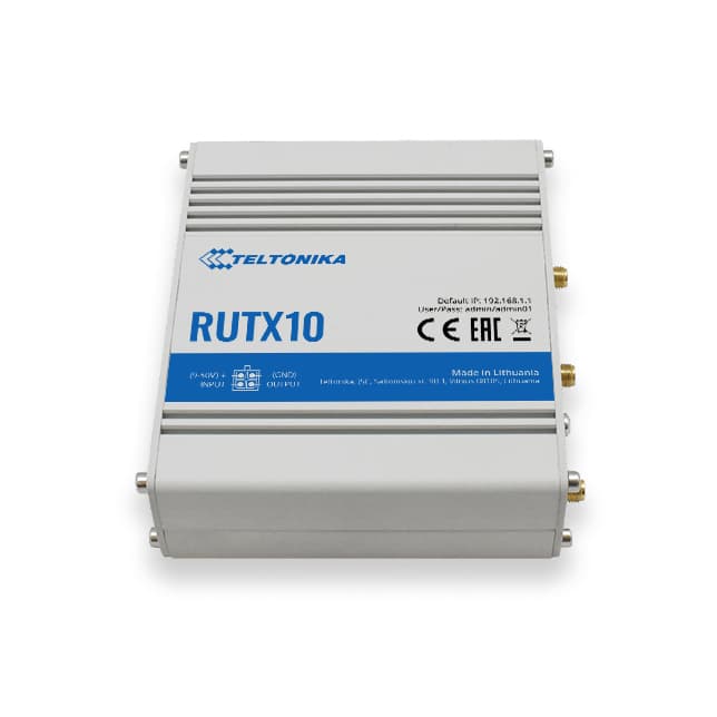 ROUTER Teltonika "RUTX10", 1 x WAN port 10/100/1000 Mbps, 4 x LAN port 10/100/1000 Mbps, Wi-Fi 802.11b/g/n/ac, bluetooth 4.0, USB 2.0 "RUTX10000000" — miniatură