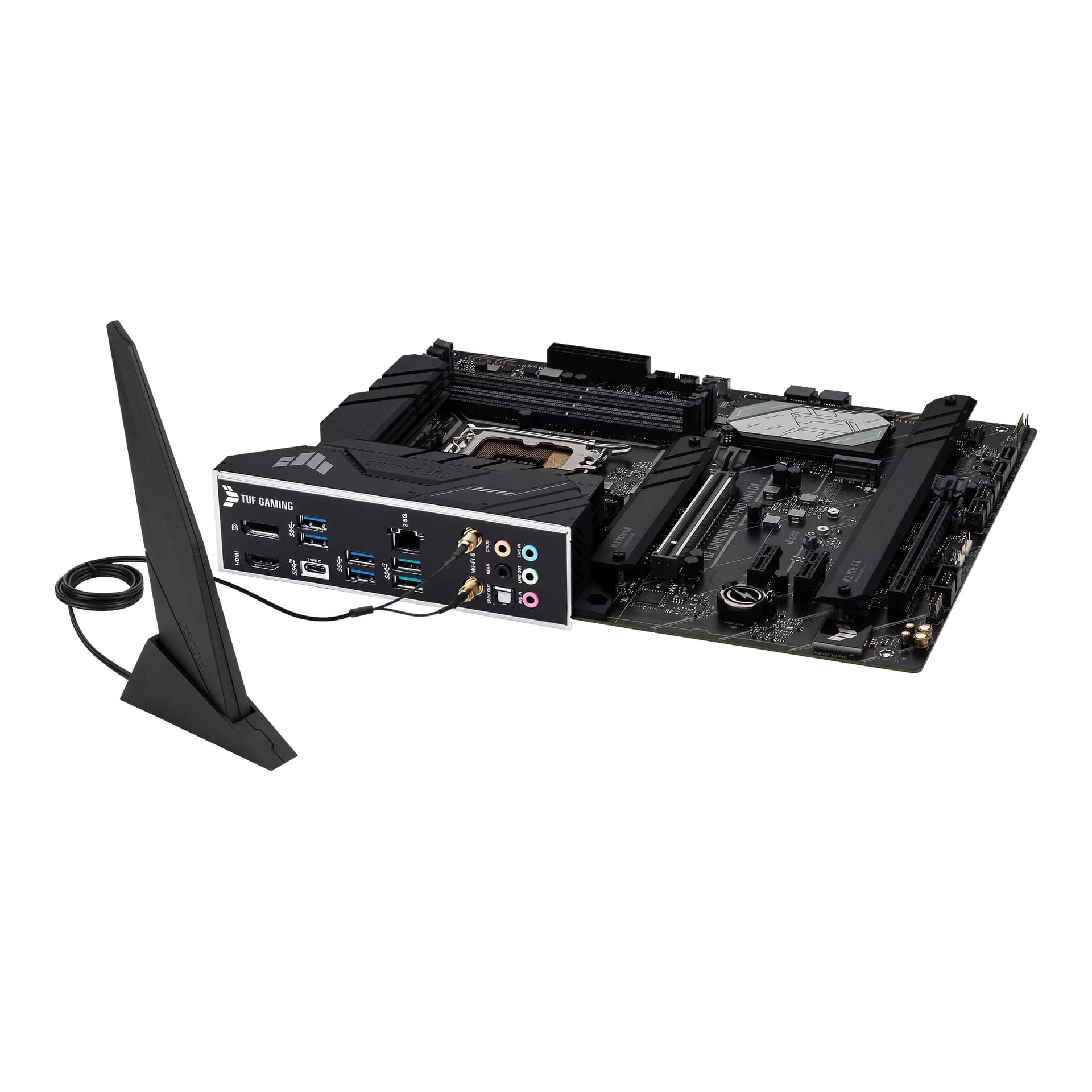 PLACA de BAZA Asus "TUF GAM H670-PRO WIFI D4", skt LGA 1700, ATX, Intel H710, 4 x DDR4, max. 128 GB, 4 x SATA, 4 x M.2, 7.1, "TUF GAM H670-PRO WIFI D4" — miniatură
