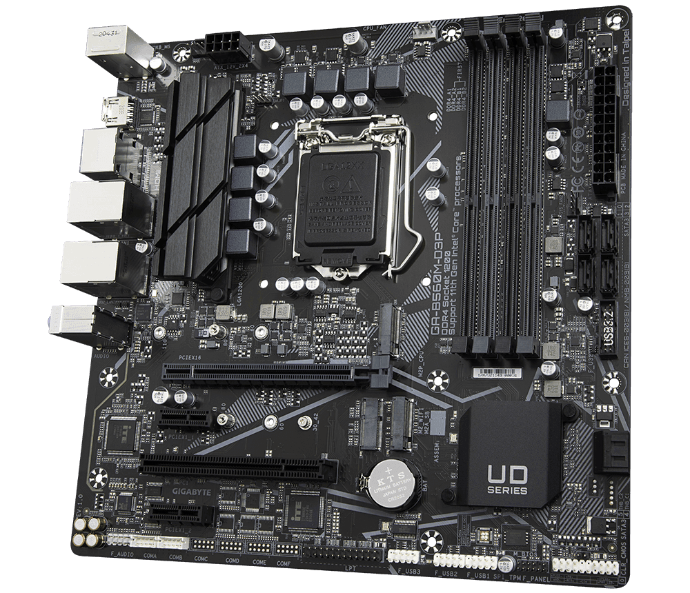 PLACA de BAZA Gigabyte "B560M D3P", skt LGA 1200, mATX, Intel B560, 4 x DDR4, max. 128 GB, 6 x SATA, 2 x M.2, 7.1, "B560M D3P" — miniatură
