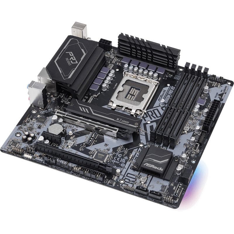 PLACA de BAZA Asrock "B660 PRO RS", skt LGA 1700, ATX, Intel B660, 4 x DDR4, max. 128 GB, 4 x SATA, 3 x M.2, 7.1, "B660 PRO RS" — miniatură