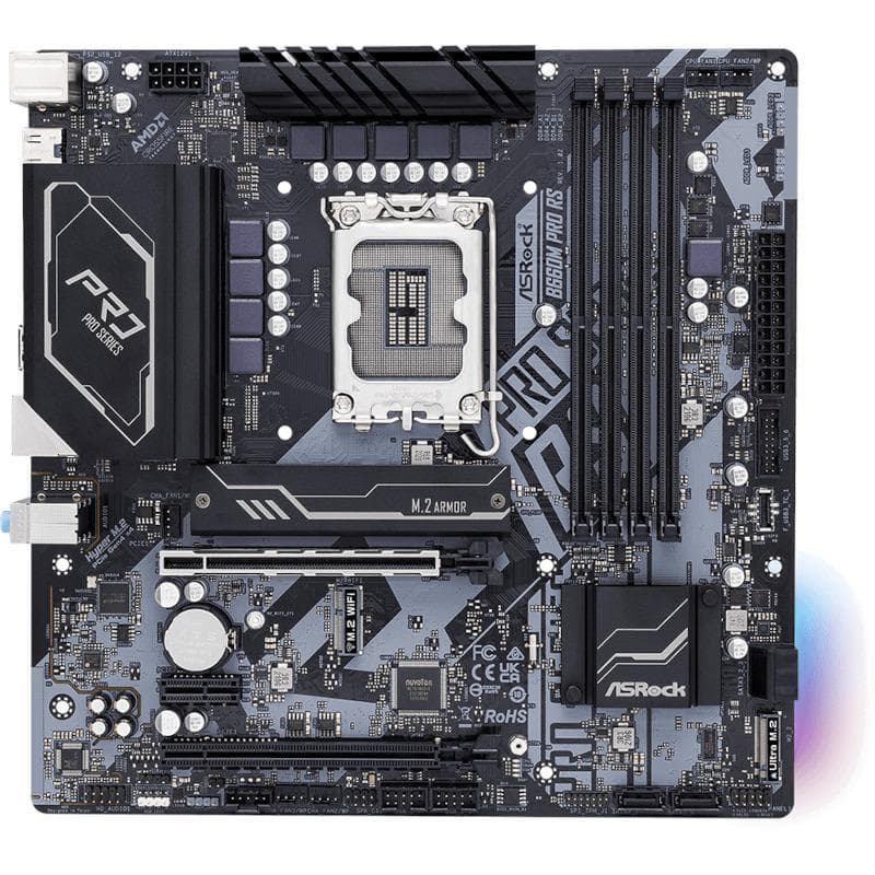 PLACA de BAZA Asrock "B660 PRO RS", skt LGA 1700, ATX, Intel B660, 4 x DDR4, max. 128 GB, 4 x SATA, 3 x M.2, 7.1, "B660 PRO RS"