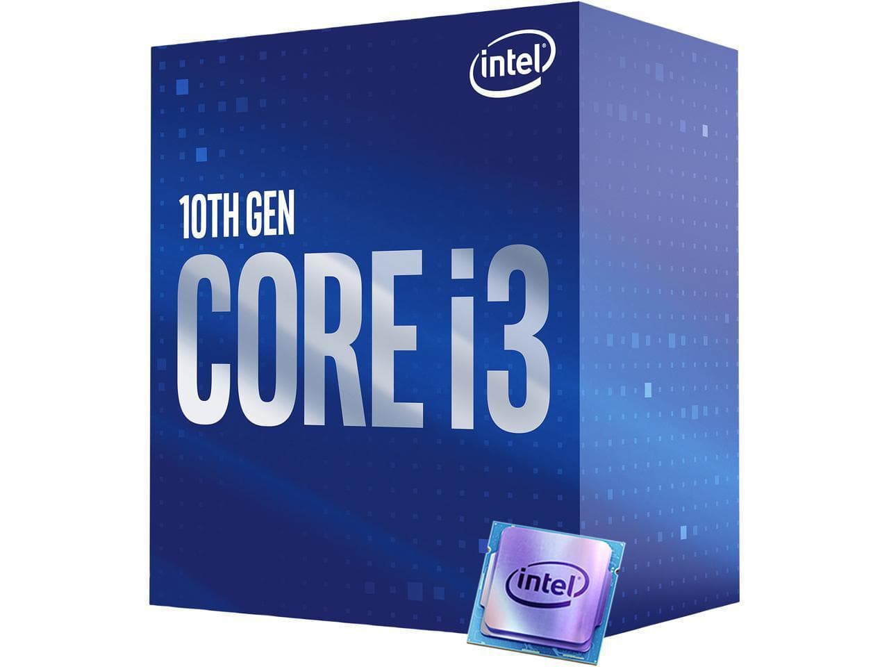 CPU INTEL i3-10100, skt LGA 1200, Core i3, frecventa 3.6 GHz, turbo 4.3 GHz, 4 nuclee, putere 65 W, "BX8070110100"