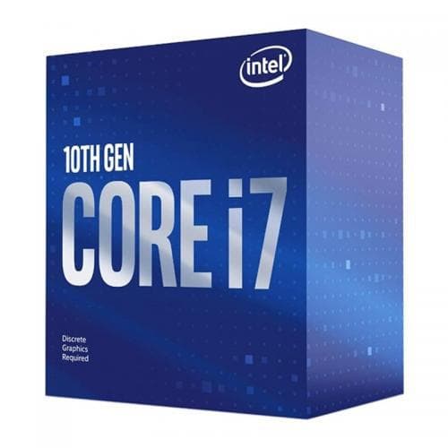 CPU INTEL i7-10700F, skt LGA 1200, Core i7, frecventa 2.9 GHz, turbo 4.8 GHz, 8 nuclee, putere 65 W, "BX8070110700F"