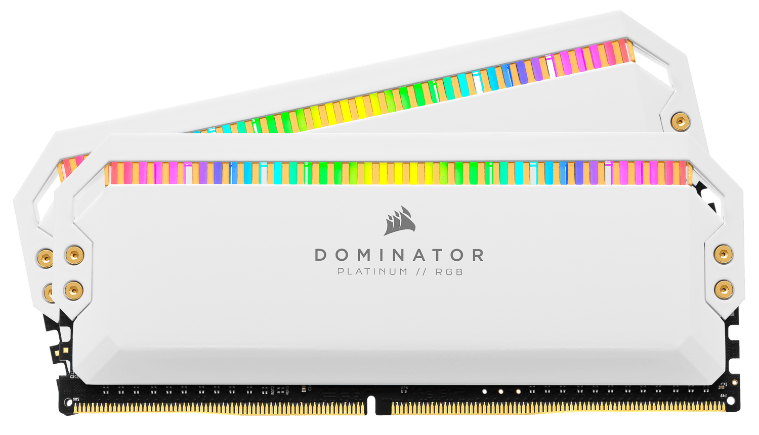 Memorie DDR Corsair "DOMINATOR PLATINUM" DDR4 16 GB frecventa 3200 MHz, 8 GB x 2 module, radiator da, iluminare RGB, latenta CL16, "CMT16GX4M2Z3200C16W" — miniatură
