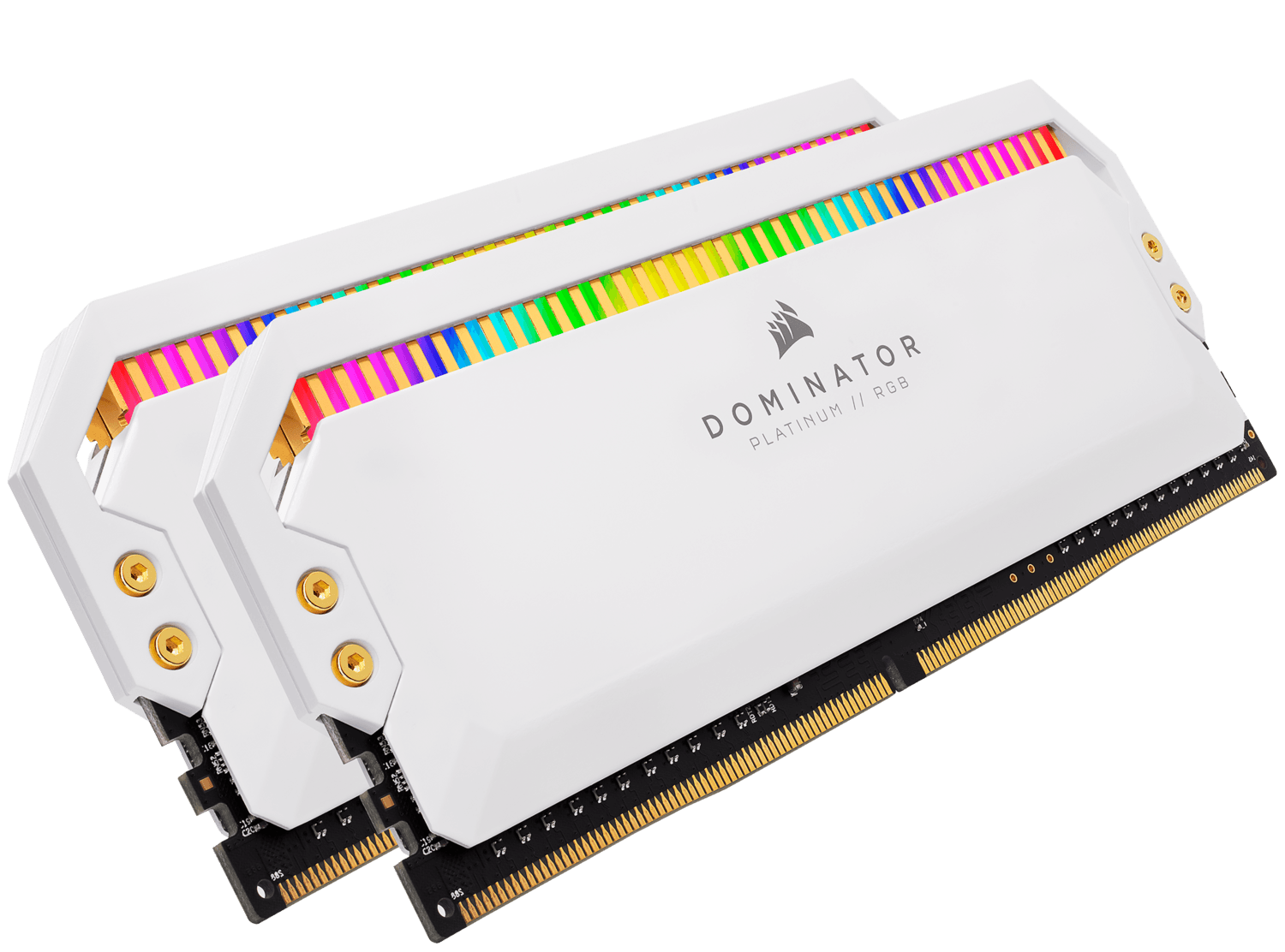 Memorie DDR Corsair "DOMINATOR PLATINUM" DDR4 16 GB frecventa 3200 MHz, 8 GB x 2 module, radiator da, iluminare RGB, latenta CL16, "CMT16GX4M2Z3200C16W" — miniatură