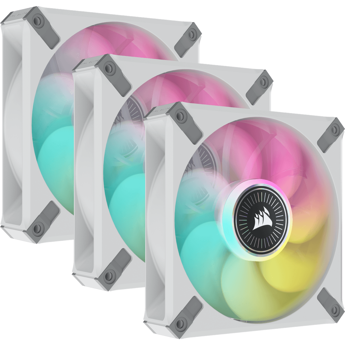 VENTILATOR CORSAIR, "iCUE ML120 RGB ELITE Premium", pt carcasa PC, 120 mm, 2000 rpm, LED RGB, 3 ventilatoare, "CO-9050117-WW"