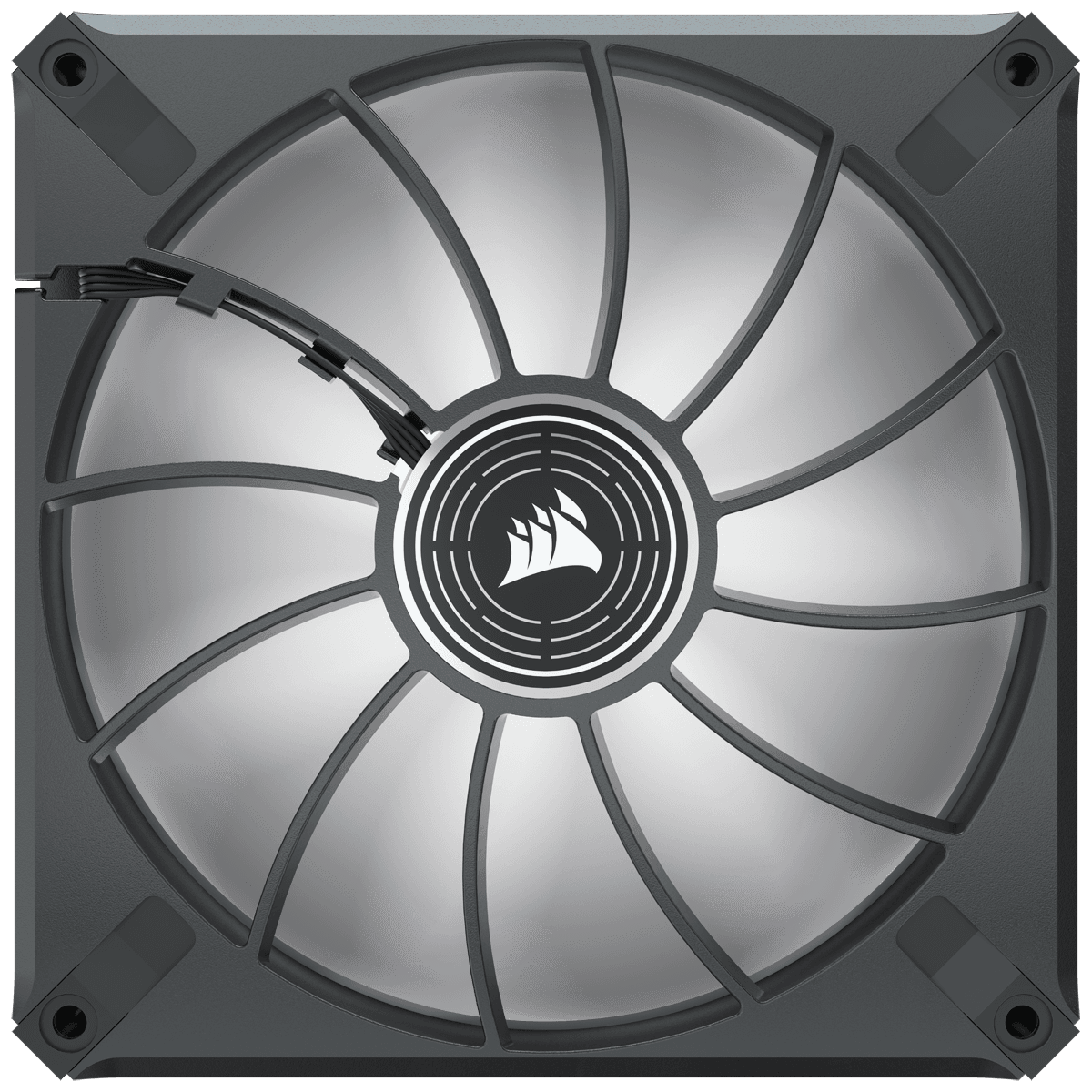 VENTILATOR Corsair, pt carcasa PC, 140 mm, 1600 rpm, LED alb, 1 ventilator, "CO-9050124-WW" — miniatură