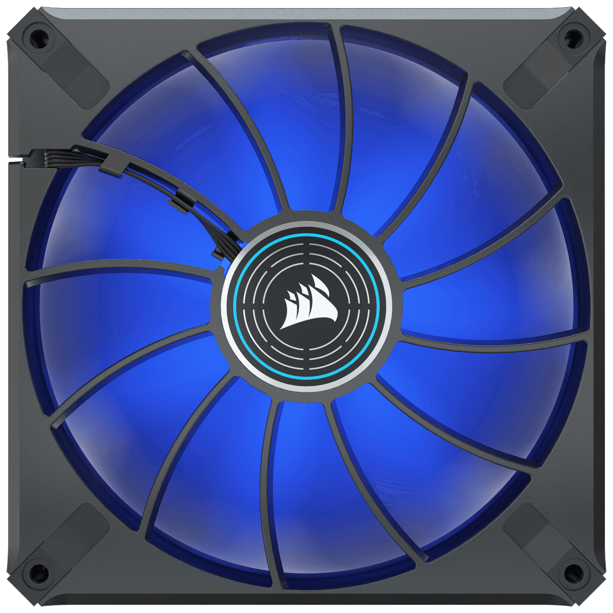 VENTILATOR Corsair, pt carcasa PC, 140 mm, 1600 rpm, LED albastru, 1 ventilator, "CO-9050125-WW" — miniatură