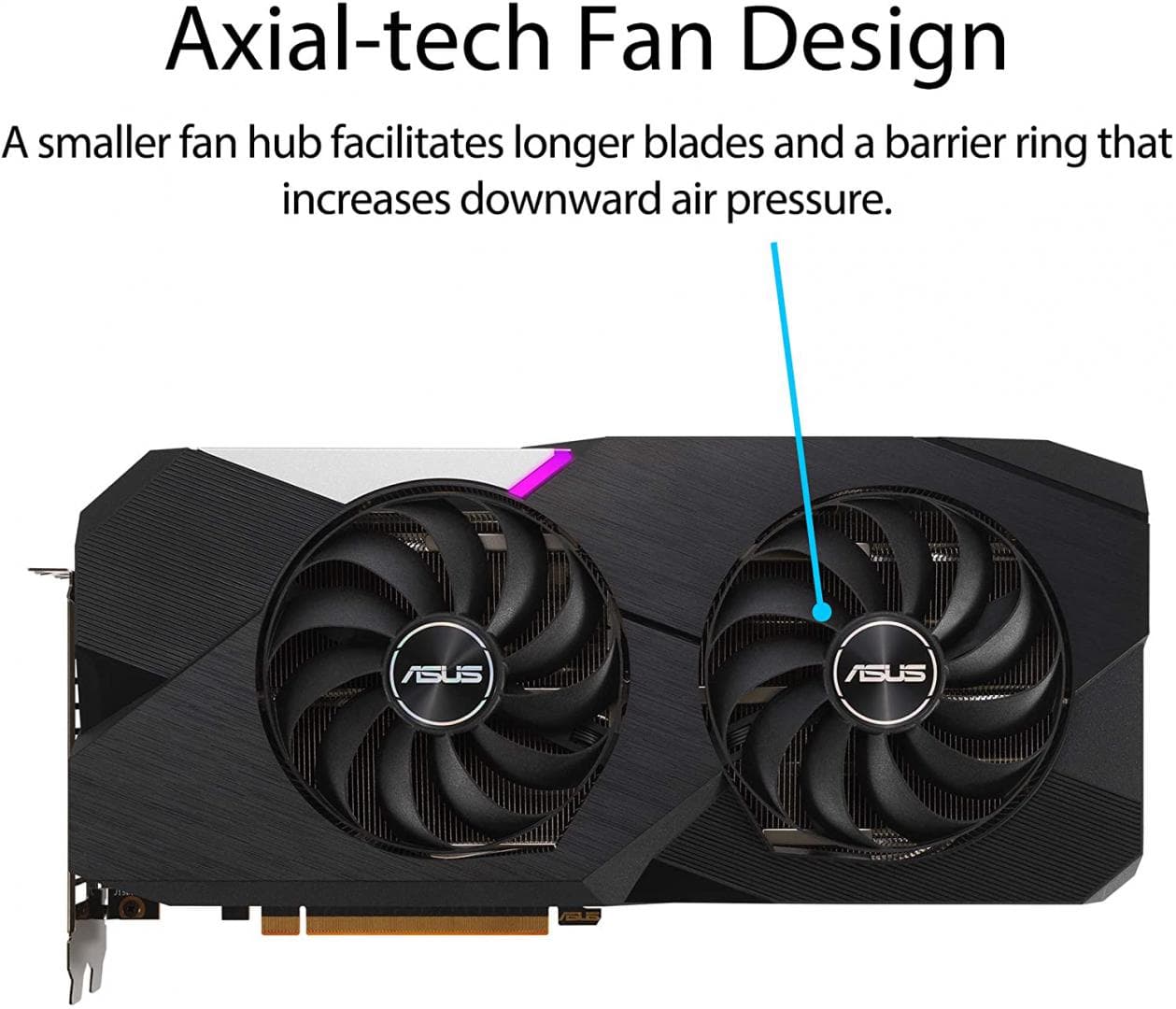 PLACA VIDEO ASUS "Dual Radeon RX 6700 XT OC Edition", 12 GB GDDR6 192 biti, PCI Express 4.0 x 16, HDMI DisplayPort x 3, sistem racire aer, "DUAL-RX6700XT-O12G" — miniatură