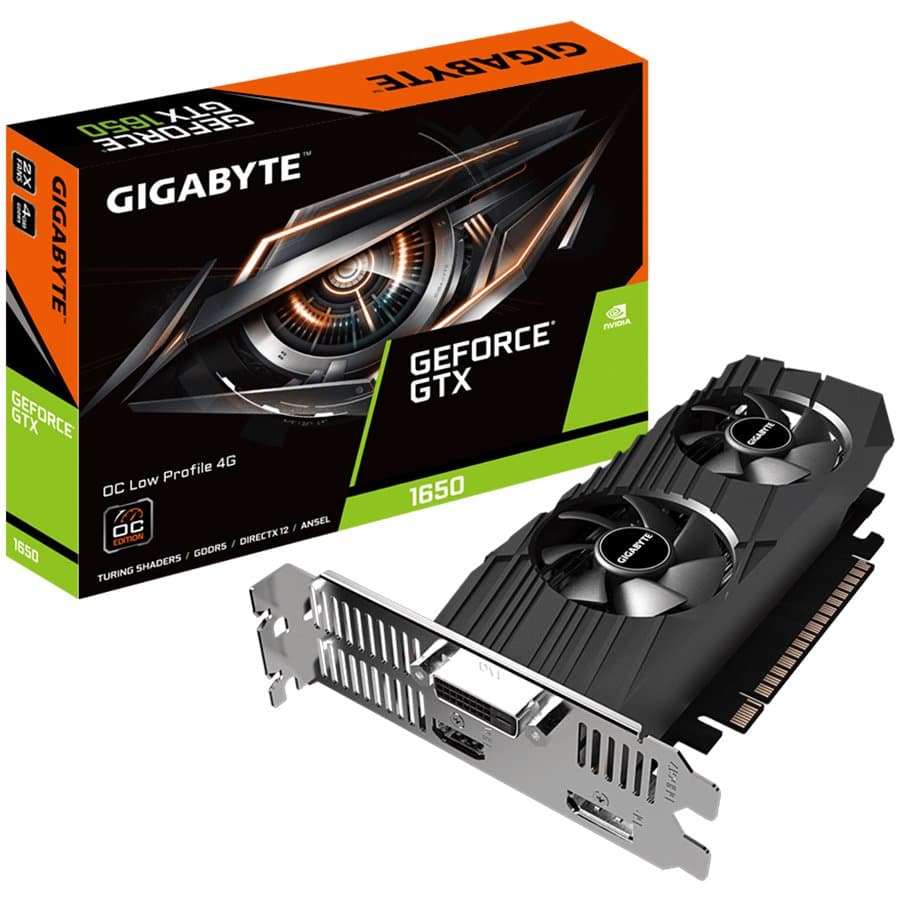 PLACA VIDEO GIGABYTE "GeForce GTX 1650 OC", 4 GB GDDR5 128 biti, PCI Express 3.0 x 16, HDMI DisplayPort DVI-D, sistem racire aer, "GV-N1650OC-4GL"