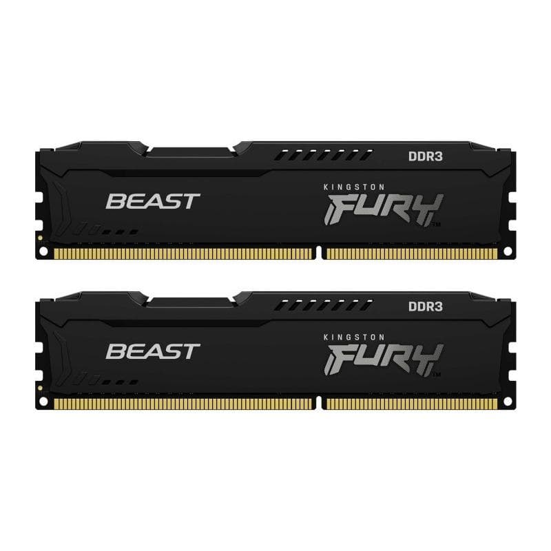 Memorie DDR Kingston DDR3 8 GB, frecventa 1600 MHz, 4 GB x 2 module, radiator, "KF316C10BBK2/8"