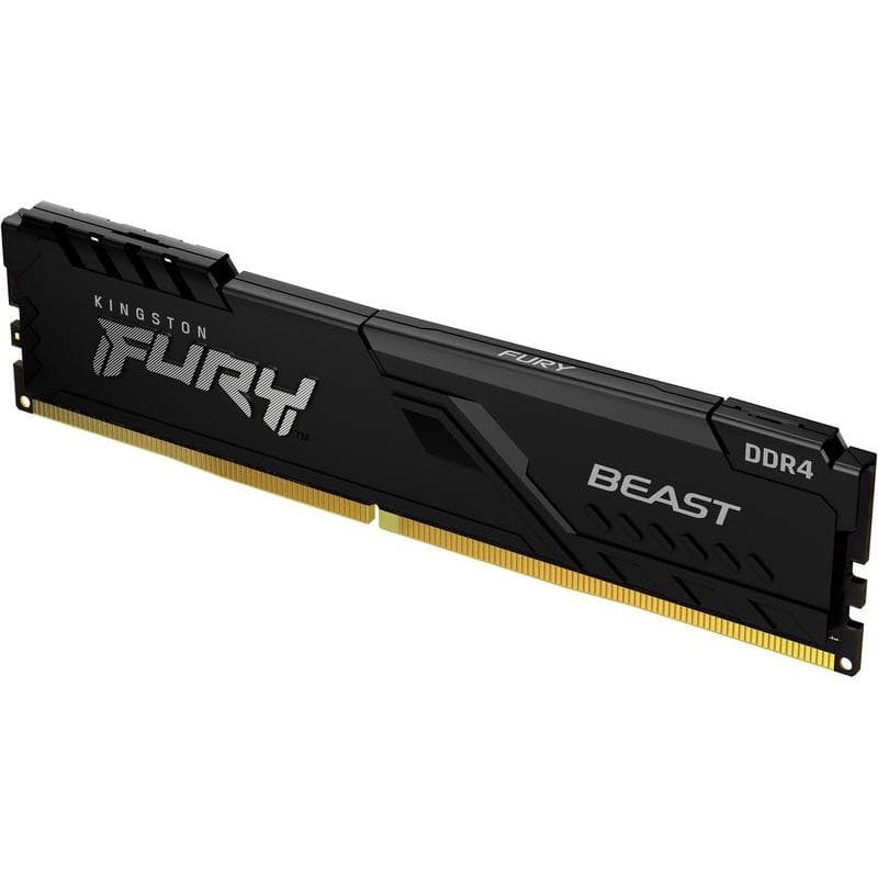 Memorie DDR Kingston Fury Beast DDR4 8 GB, frecventa 3733 MHz, 1 modul, radiator, "KF437C19BB/8" — miniatură